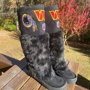 Cuce Washington Commanders/Redskins Devotee Boots - Size 8, OOAK and Cool